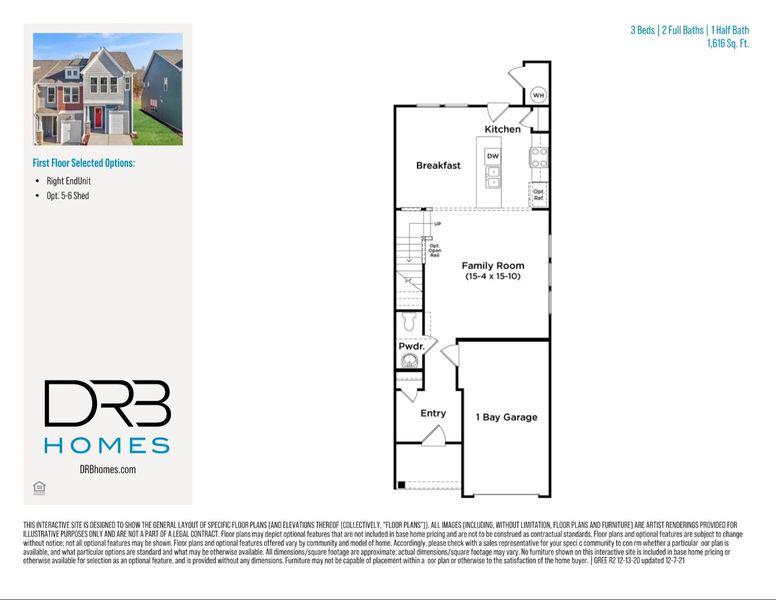 2D floor plan layout of this home in Saluda Crossing, Piedmont, SC (Image 4).