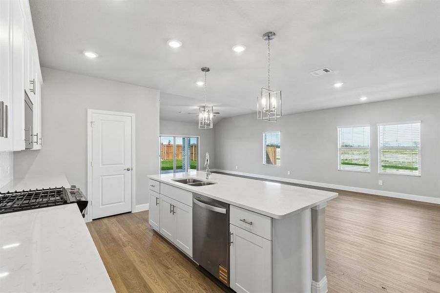 Furnished interior view inside a new home in Parks at Foster Crossing - Signature Series, Anna (Image 8).