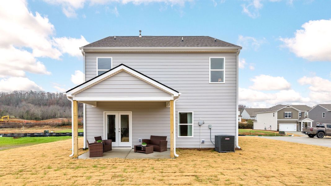 Exterior details and patio area of a home in Prairie Pass, Apison (Image 23).