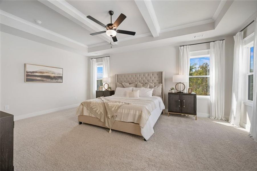 Furnished interior view inside a new home in Ponderosa Farms Manor, Gainesville (Image 48).