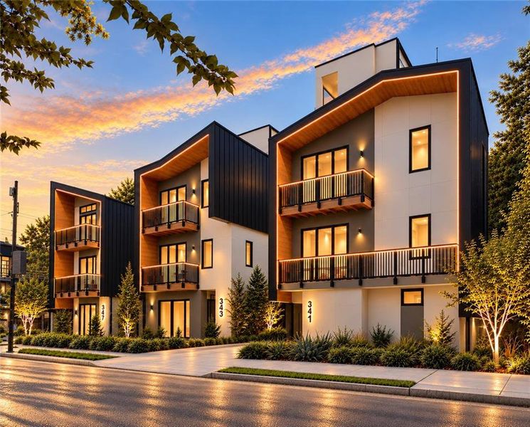 Condo located in Atlanta, GA showcasing its design and architecture (Image 4).