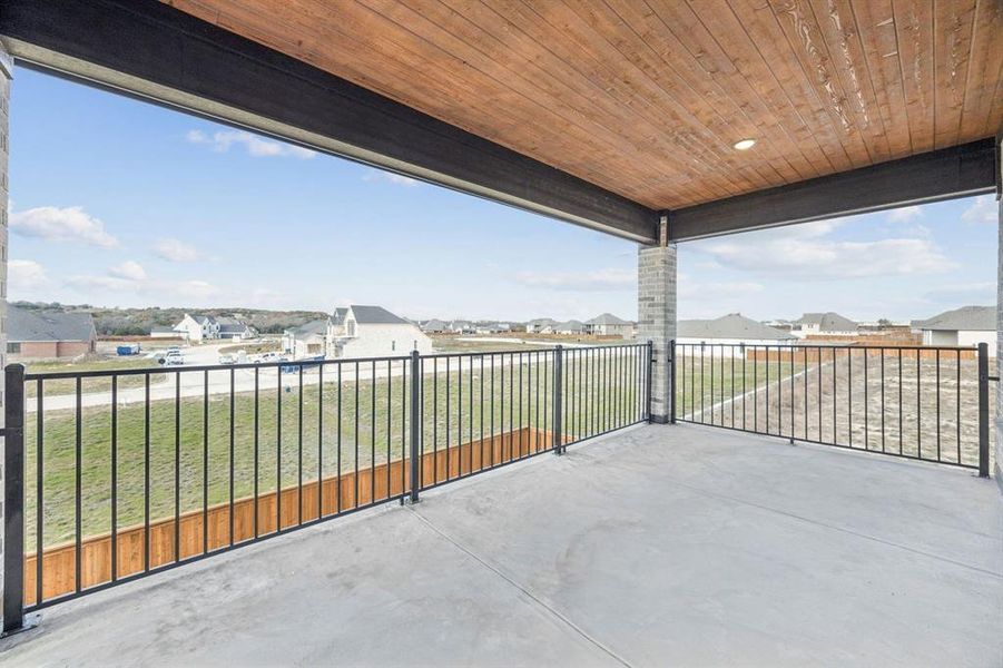 Exterior details and patio area of a home in Rio Vista at Kelly Ranch, Aledo (Image 3).