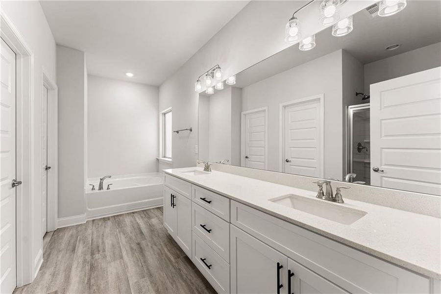 Furnished interior view inside a new home in Magnolia Villas, Cornelia (Image 8). Furnished interior view inside a new home in Magnolia Villas, Cornelia (Image 8).