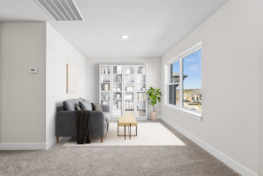 Furnished interior view inside a new home in The Colony, Bastrop (Image 6).