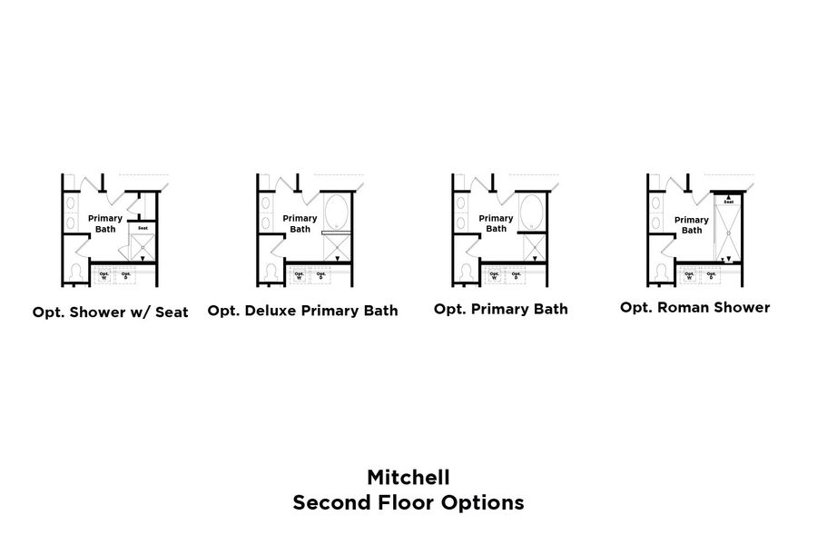 2D floor plan layout for the Mitchell by DRB Homes in Hartmann Landing, Lebanon, TN (Image 19).
