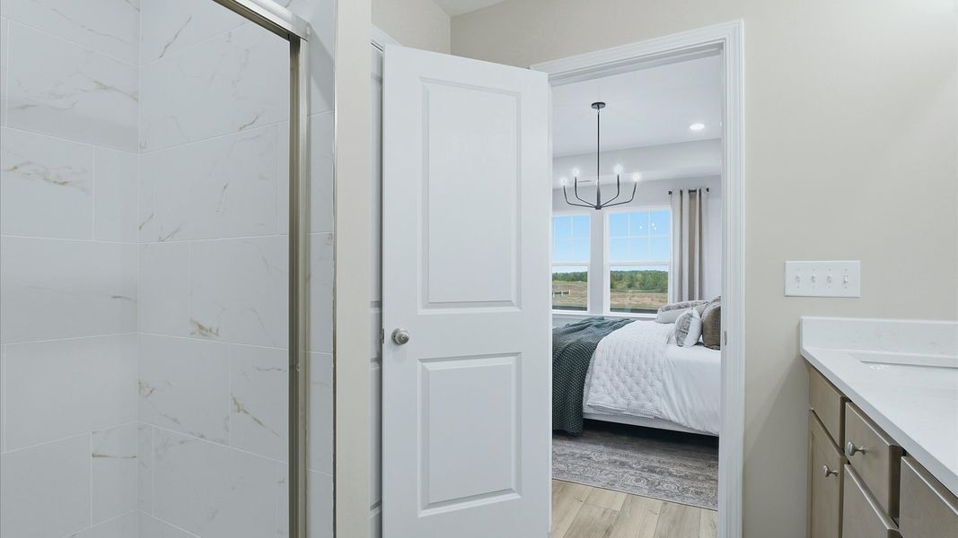 Representative furnished interior of a home built from the Winchester by DRB Homes in Mason Grove, Franklinton (Image 43).