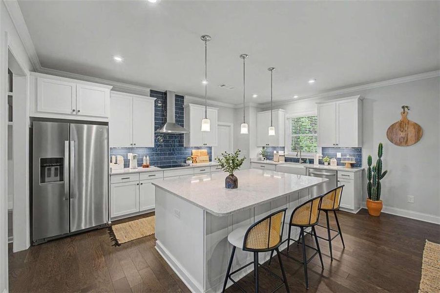 Furnished interior view inside a new home in The Estates at Hurricane Pointe, Douglasville (Image 6).