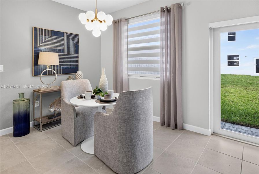 Furnished interior view inside a new home in Acacia Groves, Miami (Image 5).