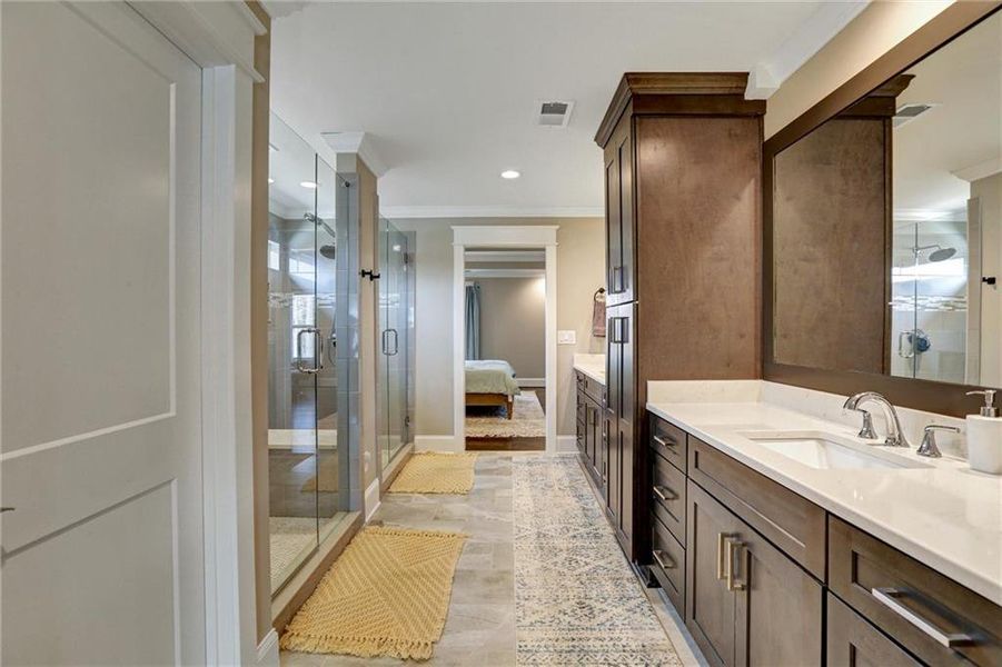 Furnished interior view inside a new home in , Buford (Image 45). Furnished interior view inside a new home in , Buford (Image 45).