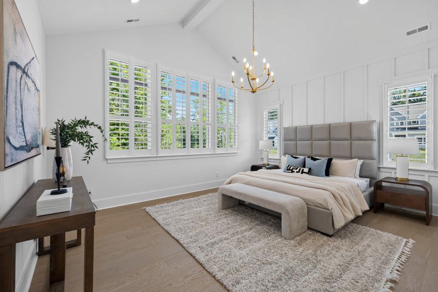 Furnished interior view inside a new home in McLean - South Shore, Clover (Image 15). Furnished interior view inside a new home in McLean - South Shore, Clover (Image 15).