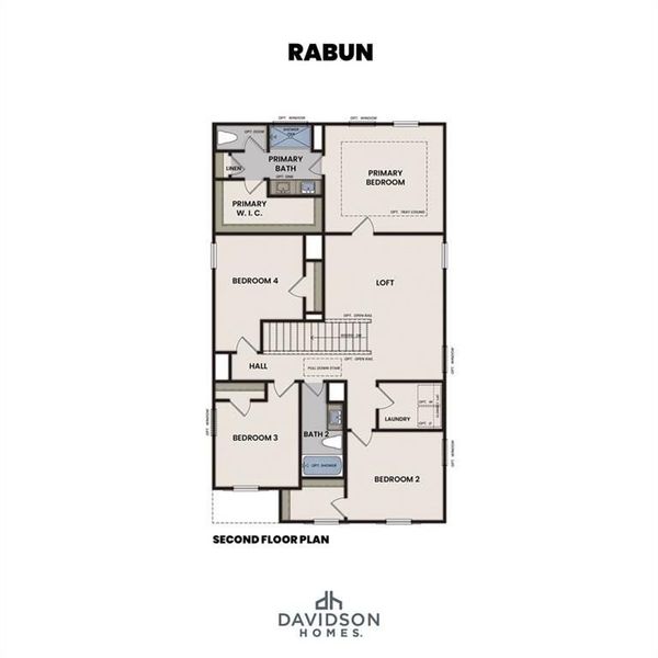 2D floor plan layout of this home in The Bluffs, Canton, GA (Image 3).