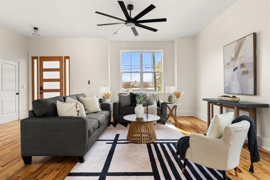 Furnished interior view inside a new home in , Atlanta (Image 8). Furnished interior view inside a new home in , Atlanta (Image 8).