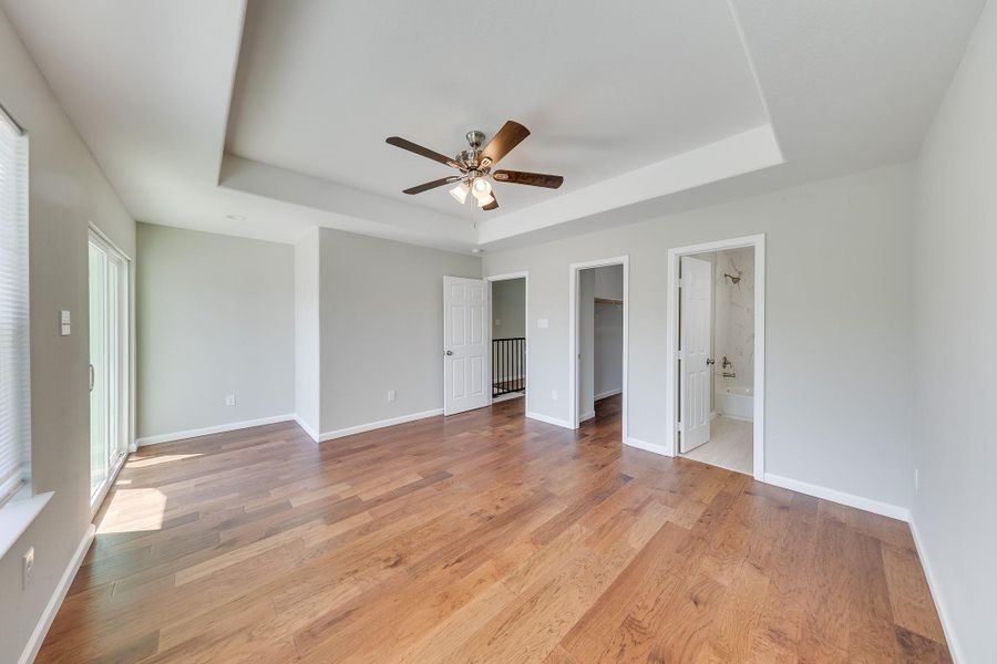The primary suite features a private bath and a walk-in closet, providing the luxury and storage you deserve.