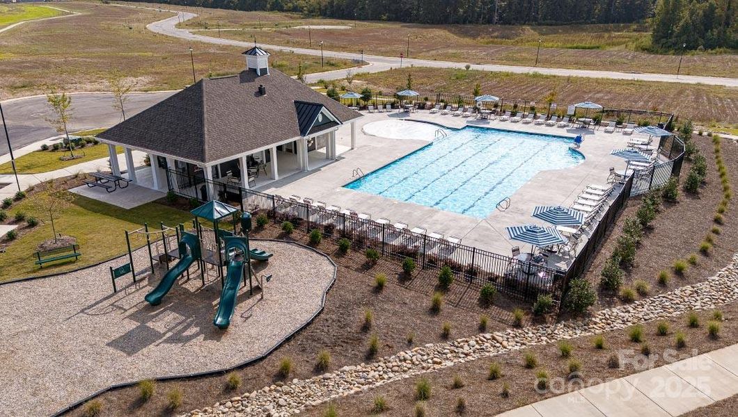 Playground next to the pool