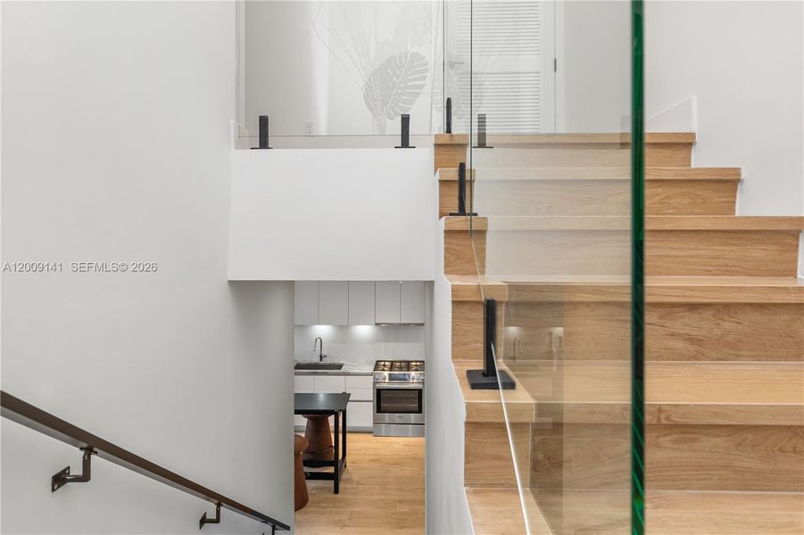 Close-up of interior finishes inside a home in , Miami (Image 16).