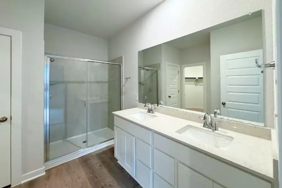 Furnished interior view inside a new home in The Overlook at Trinity Ranch, Elgin (Image 6). Furnished interior view inside a new home in The Overlook at Trinity Ranch, Elgin (Image 6).
