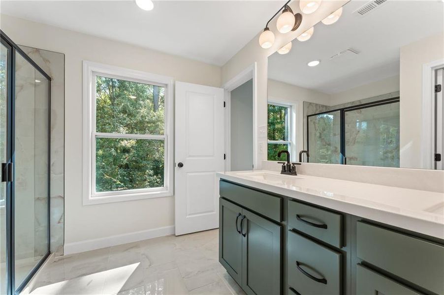 Furnished interior view inside a new home in River Walk Place, Lawrenceville (Image 8).