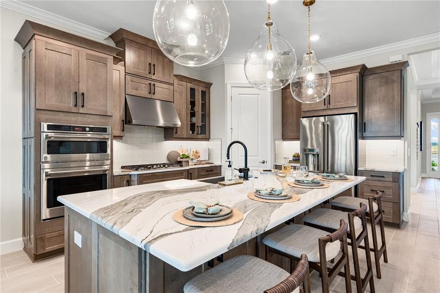 Furnished interior view inside a new home in Esplanade at Skye Ranch, Sarasota (Image 44).