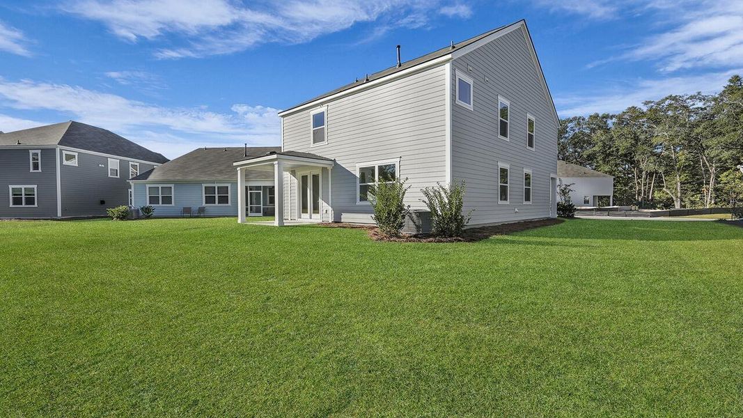 Exterior details and patio area of a home in Founders Corner, Summerville (Image 4).