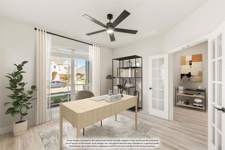 Furnished interior view inside a new home in Silo Mills, Joshua (Image 7).