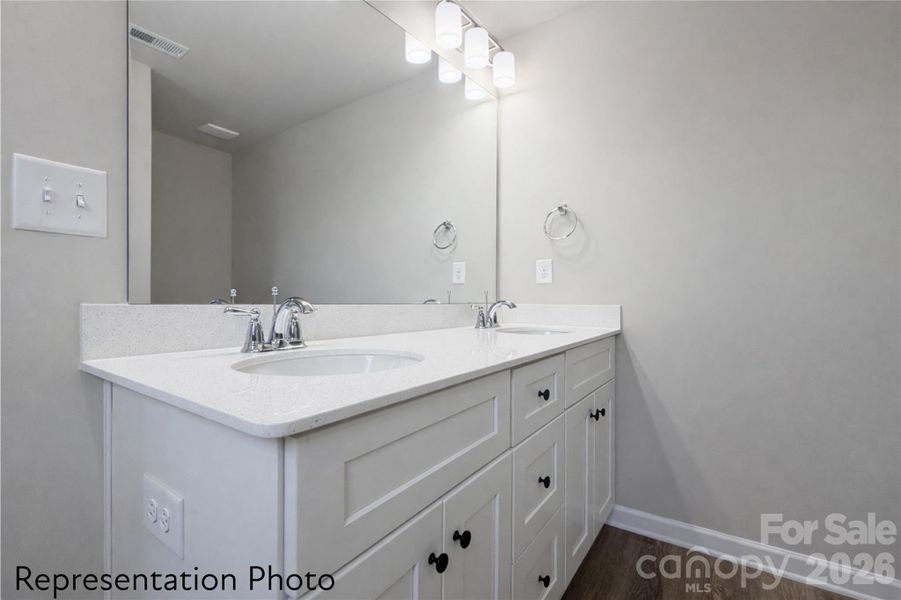 Close-up of interior finishes inside a home in , Charlotte (Image 13).