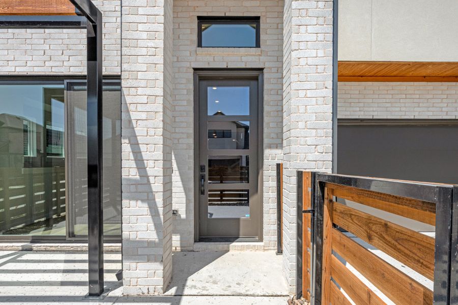 Exterior details and patio area of a home in Willow Grove Single-Family Homes, Melissa (Image 3).