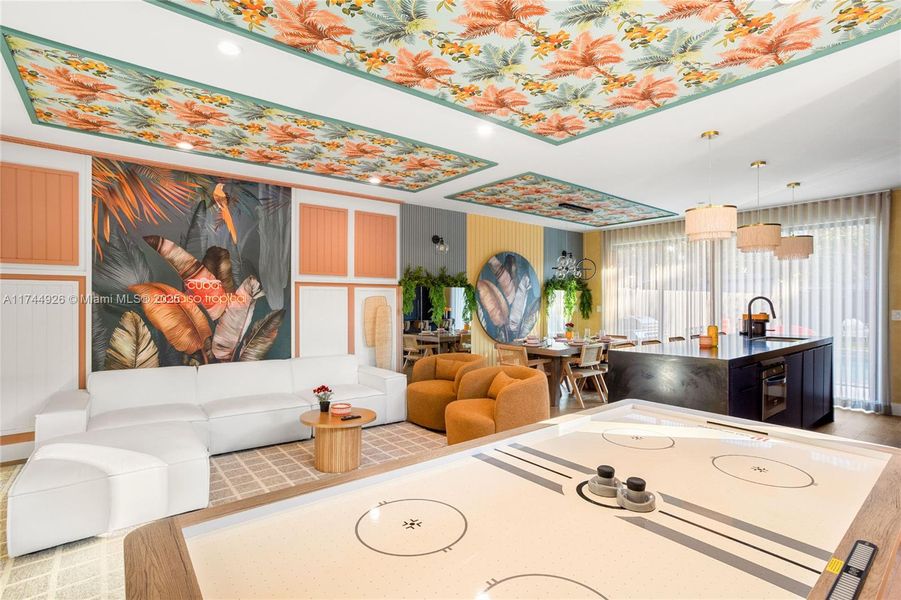 Furnished interior view inside a new home in , Miami (Image 8).