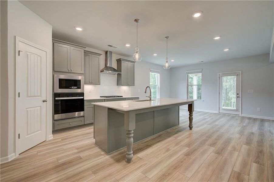 Furnished interior view inside a new home in Cambria at Traditions, Hampton (Image 10).