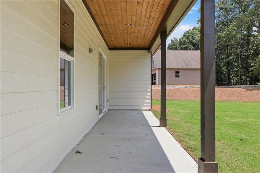 Exterior details and patio area of a home in , Lula (Image 4). Exterior details and patio area of a home in , Lula (Image 4).
