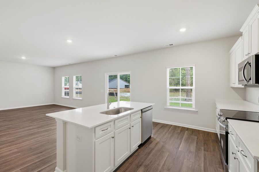 Furnished interior view inside a new home in , Yemassee (Image 11). Furnished interior view inside a new home in , Yemassee (Image 11).