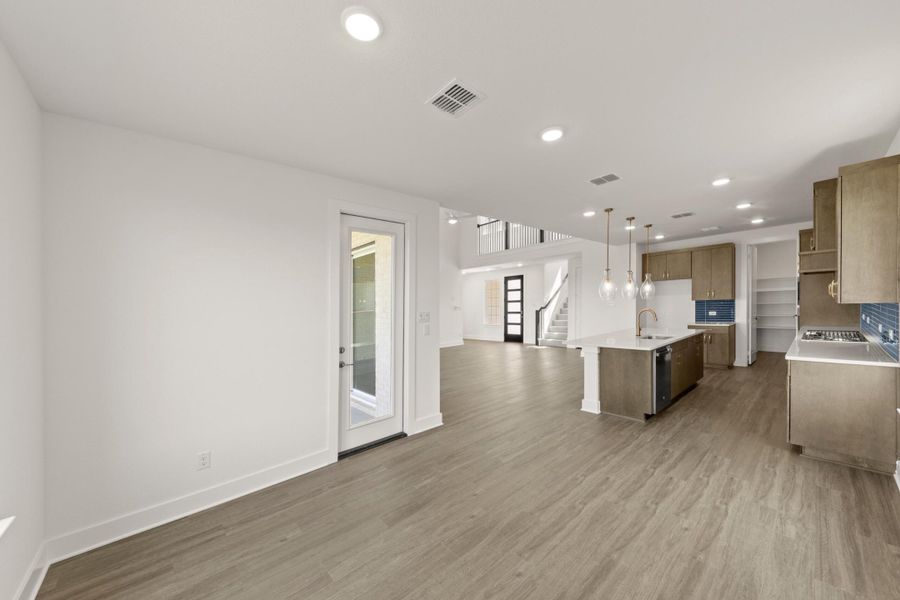 Spacious, unfurnished interior of a new home in Inspiration Collection at Union Park, Little Elm (Image 17). Spacious, unfurnished interior of a new home in Inspiration Collection at Union Park, Little Elm (Image 17).