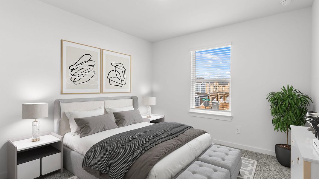 Furnished interior view inside a new home in Villarosa at Tamarron, Katy (Image 18).