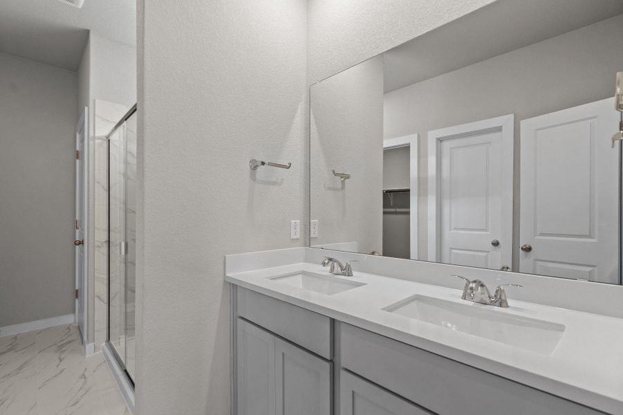 Primary Bath retreat with dual vanities
