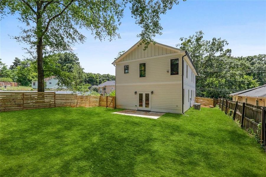Exterior details and patio area of a home in , Atlanta (Image 19). Exterior details and patio area of a home in , Atlanta (Image 19).