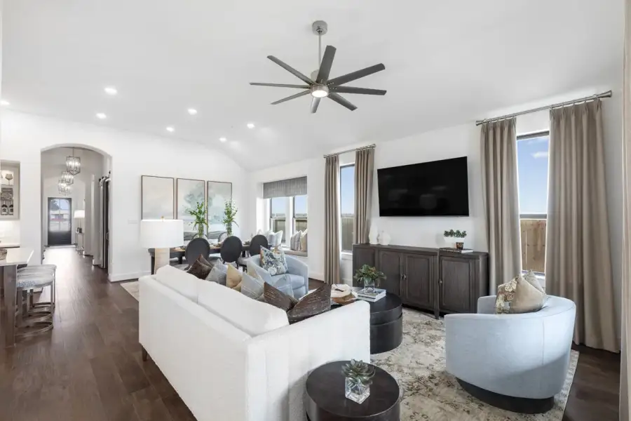 Representative Family Room - some options shown
