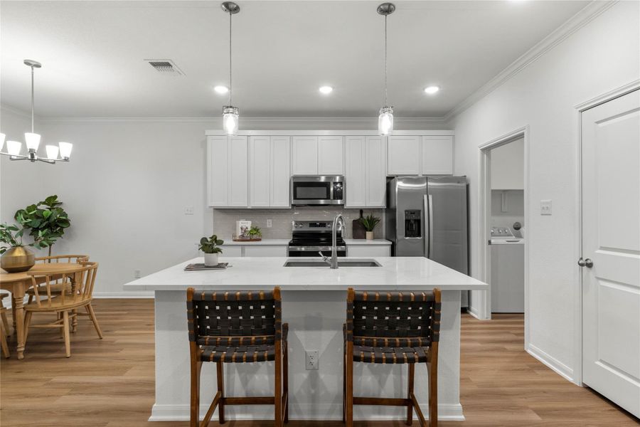 Furnished interior view inside a new home in , Temple (Image 31).