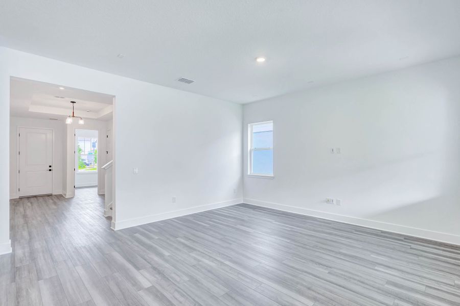 Representative unfurnished interior of a home built from the Faulkner by Rockwell Homes in Northlake at Ovation, Winter Garden (Image 67). Representative unfurnished interior of a home built from the Faulkner by Rockwell Homes in Northlake at Ovation, Winter Garden (Image 67).