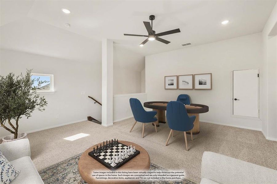 Furnished interior view inside a new home in Stone River Glen 60s, Royse City (Image 16). Furnished interior view inside a new home in Stone River Glen 60s, Royse City (Image 16).