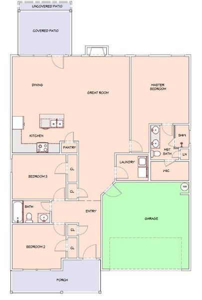 2D floor plan layout of this home in , Royston, GA (Image 5).