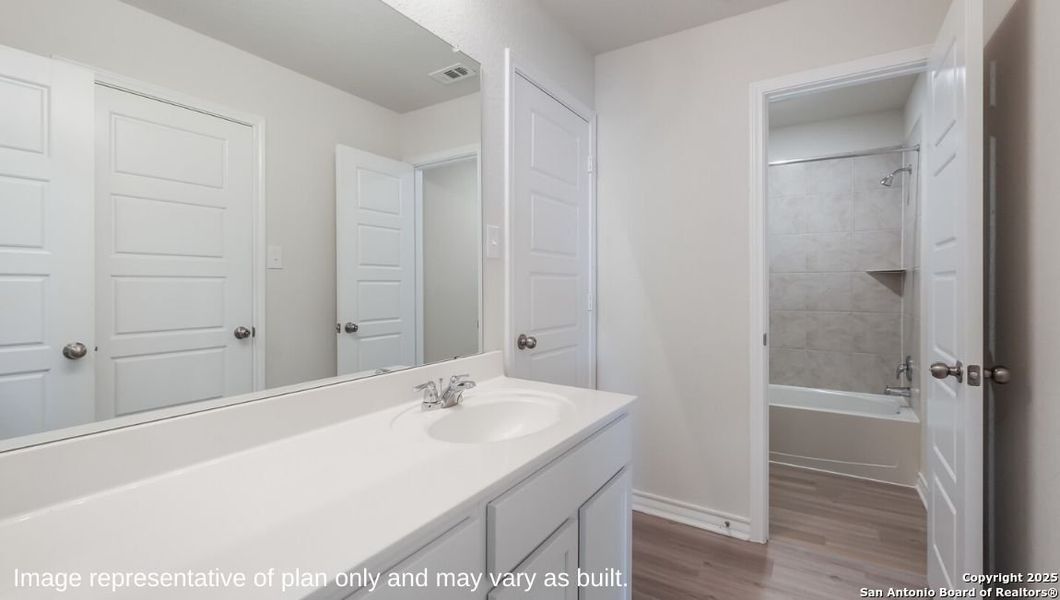 Furnished interior view inside a new home in Brookstone Creek, San Antonio (Image 8).
