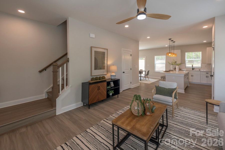 Furnished interior view inside a new home in , Charlotte (Image 16).