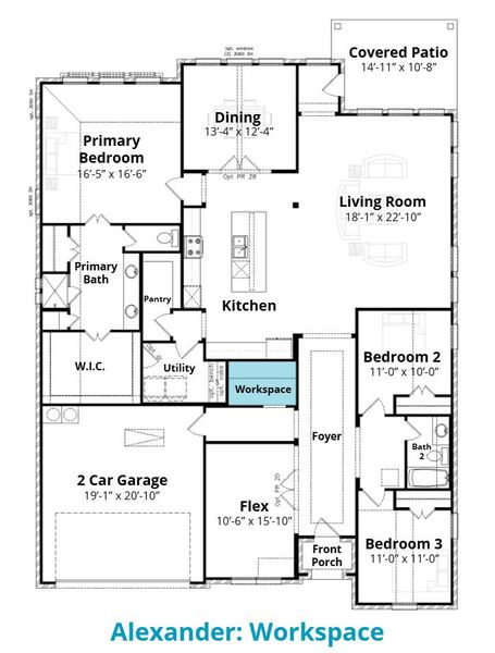 2D floor plan layout for the Alexander by John Houston Homes in Lake Forest, Woodway, TX (Image 15). 2D floor plan layout for the Alexander by John Houston Homes in Lake Forest, Woodway, TX (Image 15).