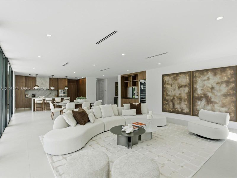 Furnished interior view inside a new home in , Miami (Image 11).