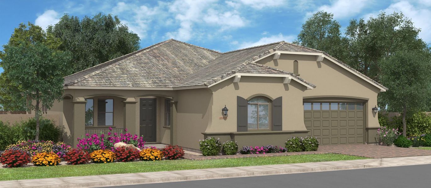 Representative exterior photo of a completed home built from the Timber Cove by Fulton Homes in Sonoma Coast, San Tan Valley, AZ (Image 4).
