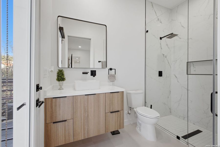 Furnished interior view inside a new home in , San Antonio (Image 40).