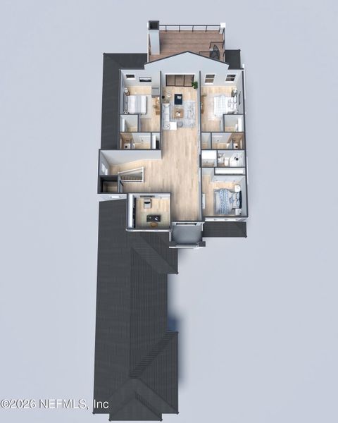 2D floor plan layout of this home in , St. Augustine, FL (Image 3).