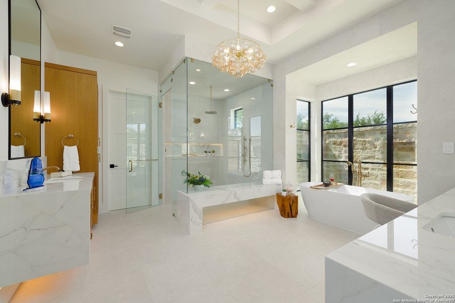 Furnished interior view inside a new home in , Boerne (Image 27).