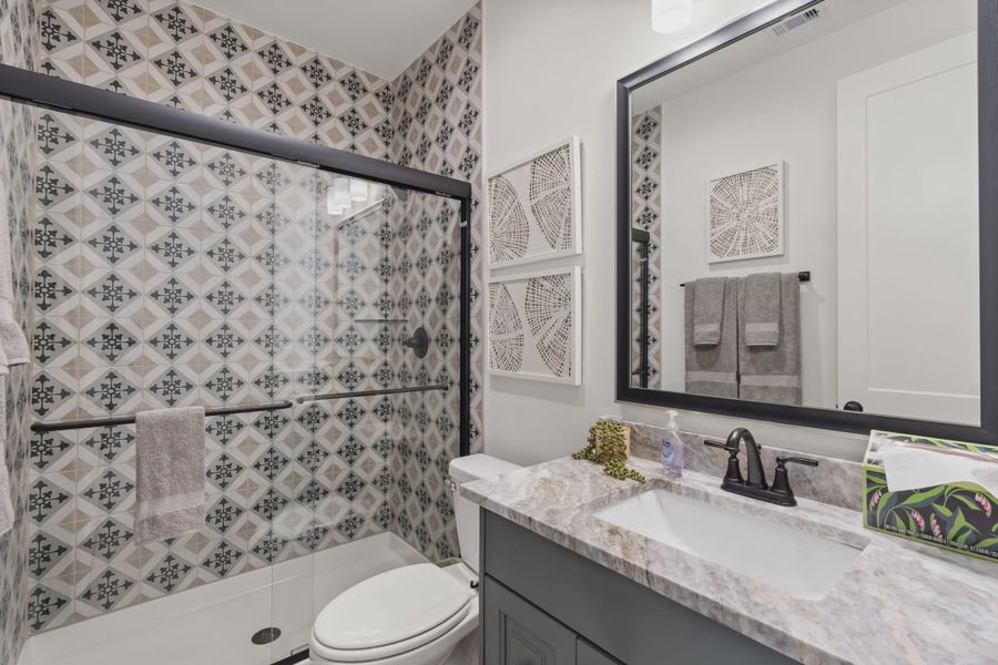 Representative furnished interior of a home built from the Bradford by Chesmar Homes in Artavia, Conroe (Image 5).