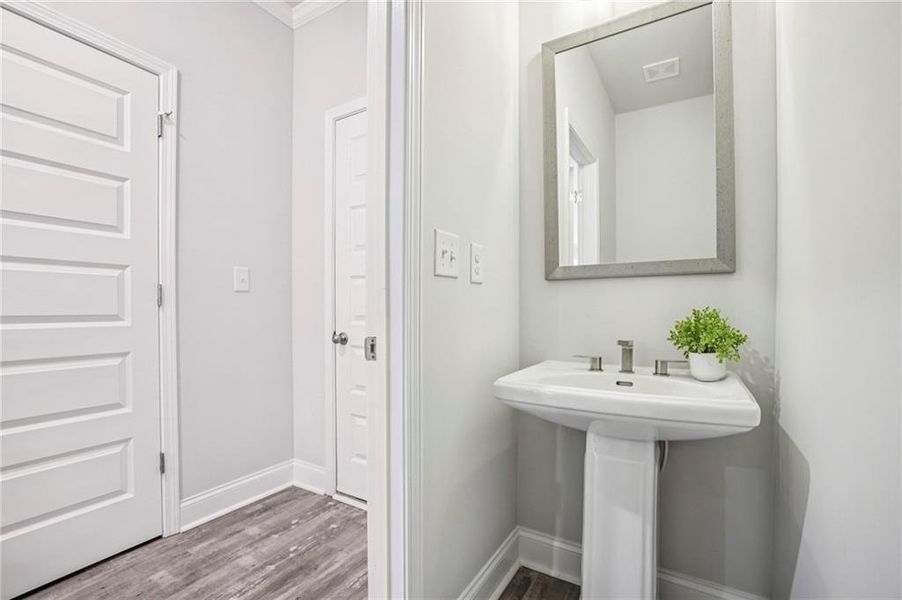 Furnished interior view inside a new home in Town Center Overlook, Peachtree Corners (Image 37).