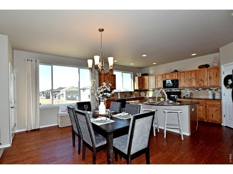 Furnished interior view inside a new home in Union Colony West, Greeley (Image 7).